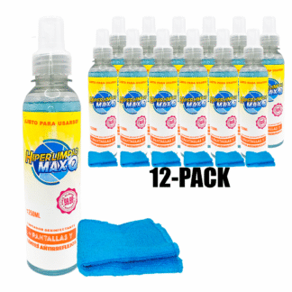 HiperLimpio Max Q Liquido Anti-reflejante 250 ML 12pzs