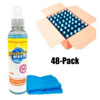 HiperLimpio Max Q Liquido Anti-reflejante 250 ML 48pzs